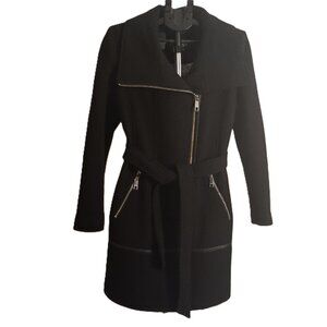 Guess Asymmetrical Wool Blend Baddie Whimsigoth Coat L – Large